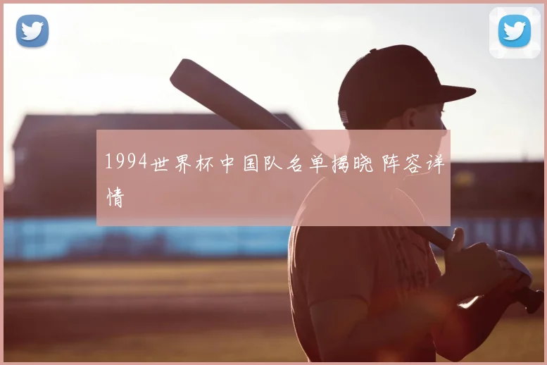 1994世界杯中国队名单揭晓 阵容详情