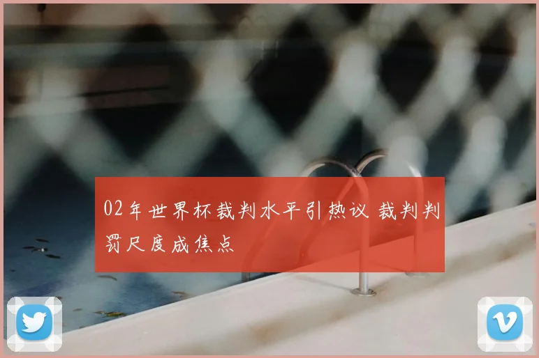 02年世界杯裁判水平引热议 裁判判罚尺度成焦点