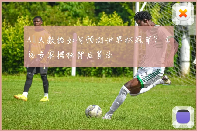 AI大数据如何预测世界杯冠军？专访专家揭秘背后算法