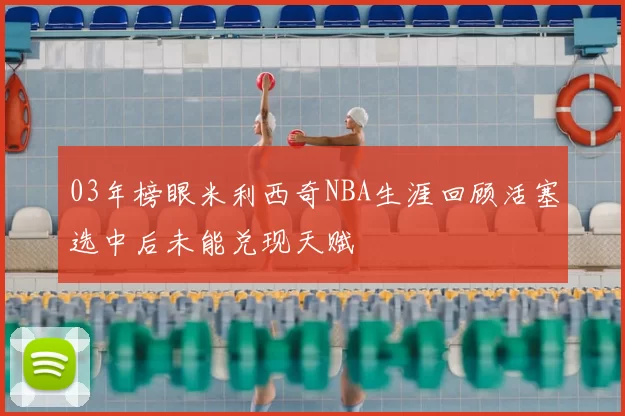 03年榜眼米利西奇NBA生涯回顾活塞选中后未能兑现天赋